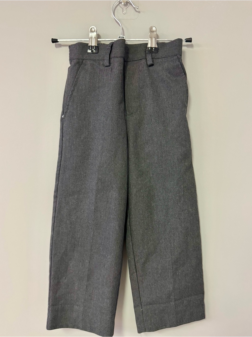 Boys Classic Gray Dress Pants
